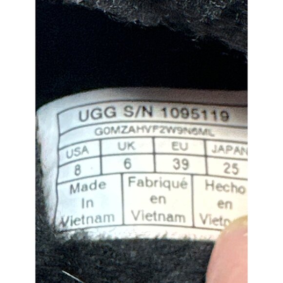 Ugg Womens Black Fluff Yeah Slide Slippers Size 8 - Picture 8 of 12